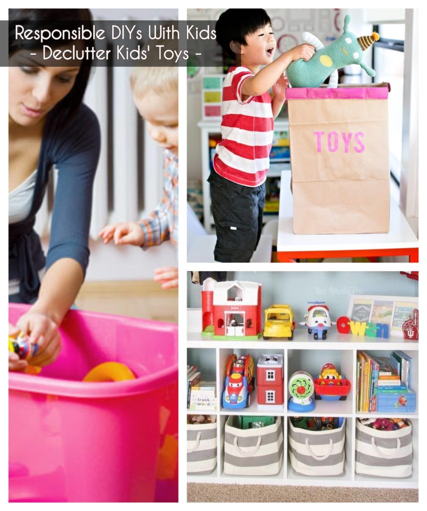 ideas to keep kids busy - create a recycle center at home recycling bins