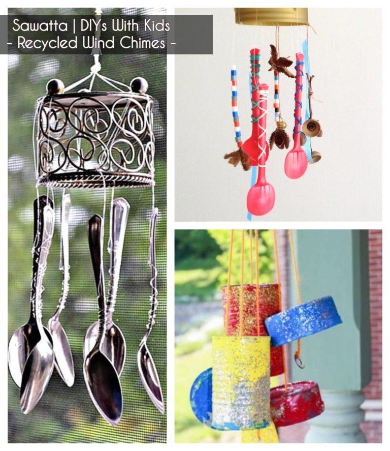 ideas to keep kids busy - making wind chimes