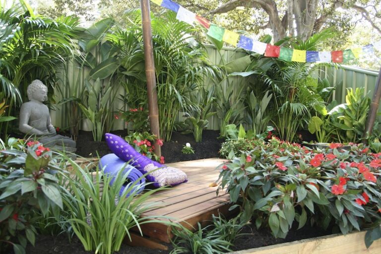 outdoor yoga platform