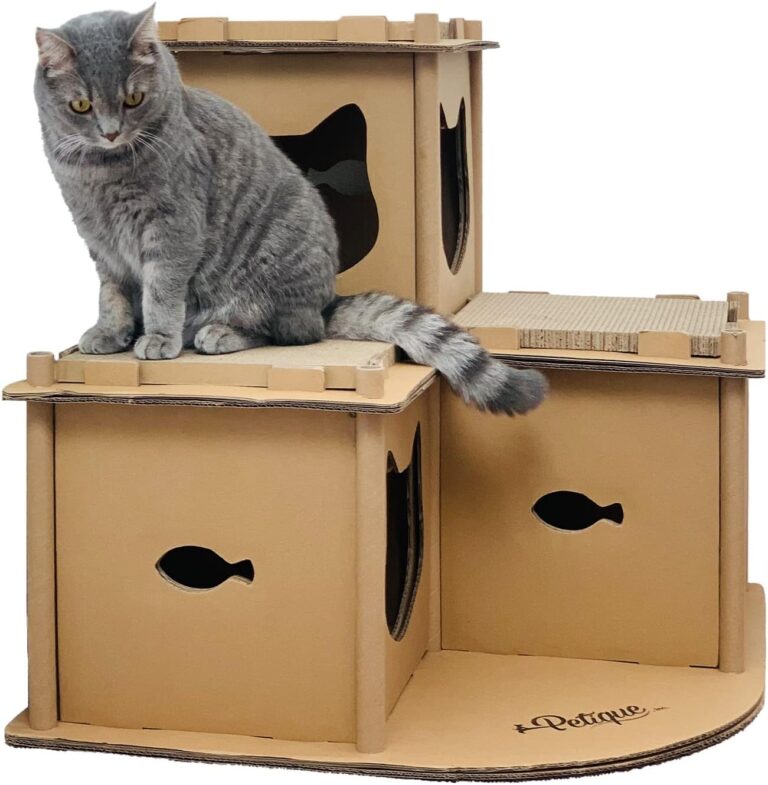 Cardboard Cat House Fortress