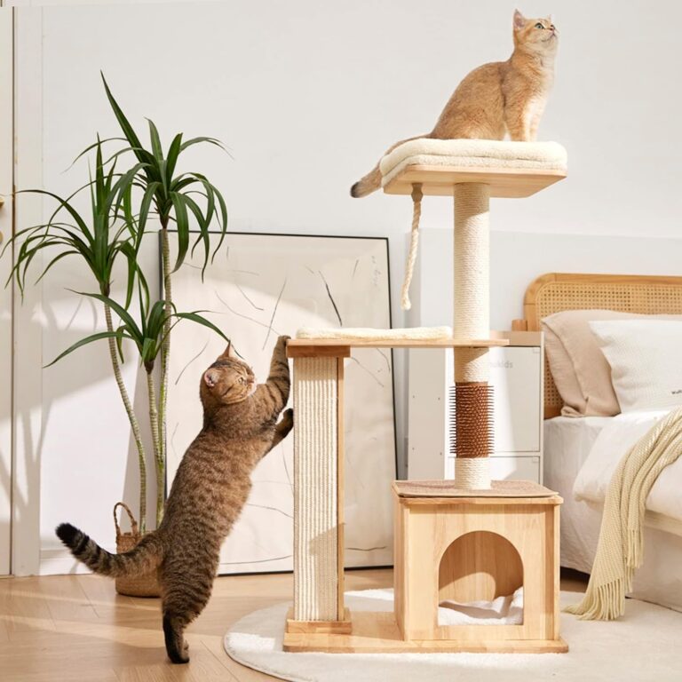 Wood Cat Tree Tower